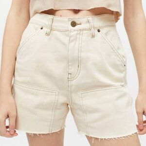 NWT - BDG High-Rise Neutral Carpenter Shorts - Size 28